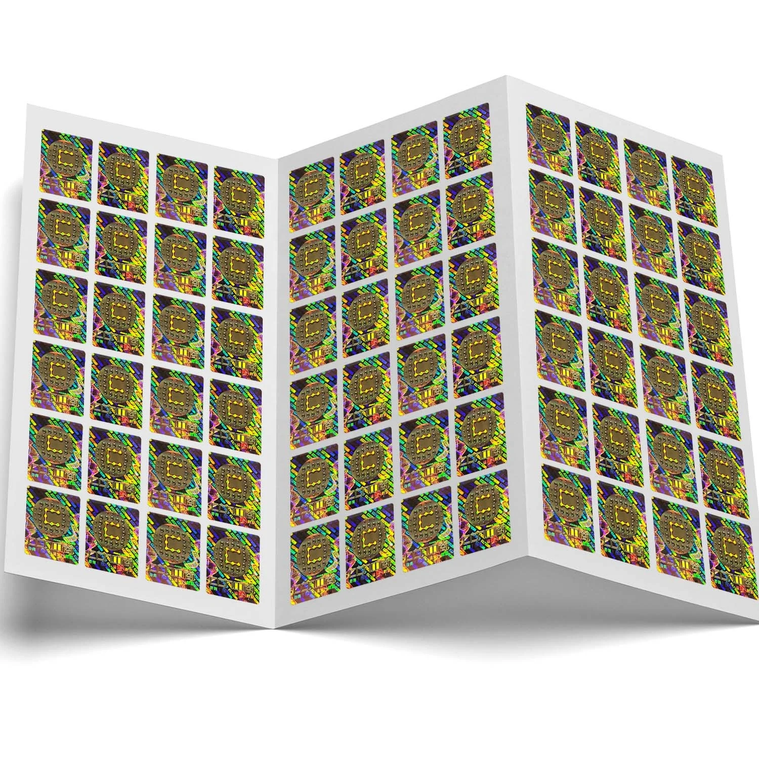 Custom Logo QR Code Anti-counterfeiting Label Scratch Off Sticker