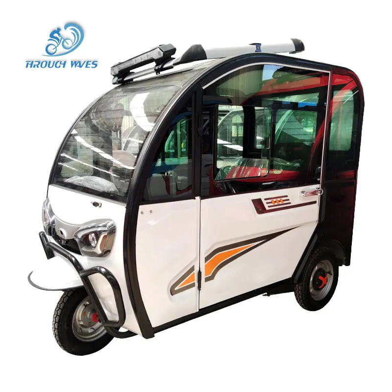 New Design 3 Wheel Enclosed Low Speed Electric Tricycle