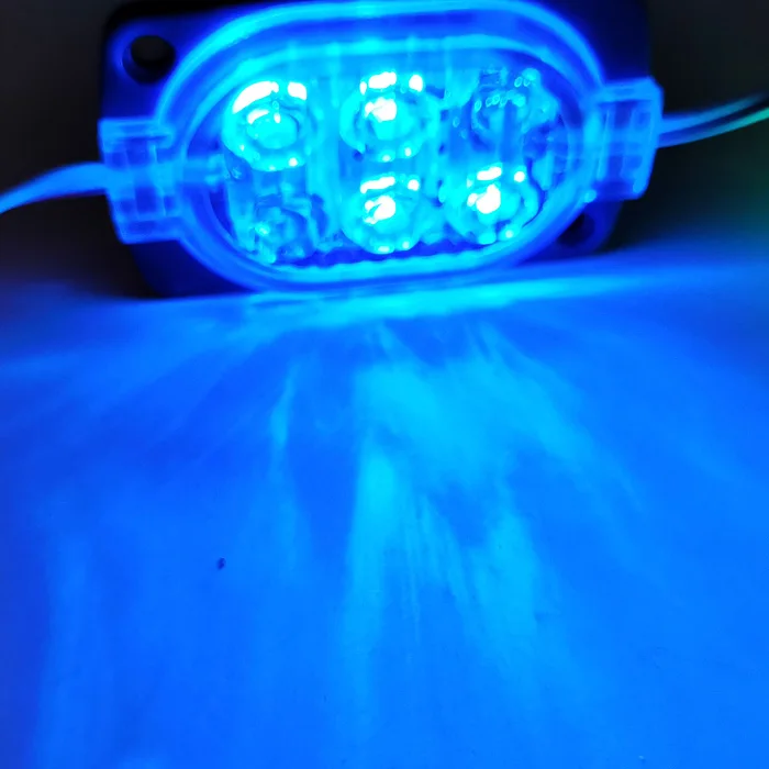 RGB Flash 6 LED Emergency Strobe Module Lights Waterproof Flashing Lights For Truck Car Vehicle LED Warning lights