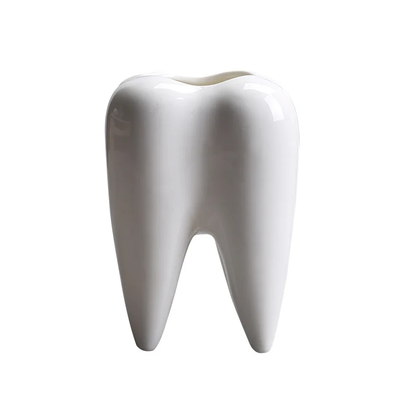Modern Design Ceramic Tooth Succulent Plant Flowerpot Wholesale Cheap and Stylish Ceramic Flower Pots