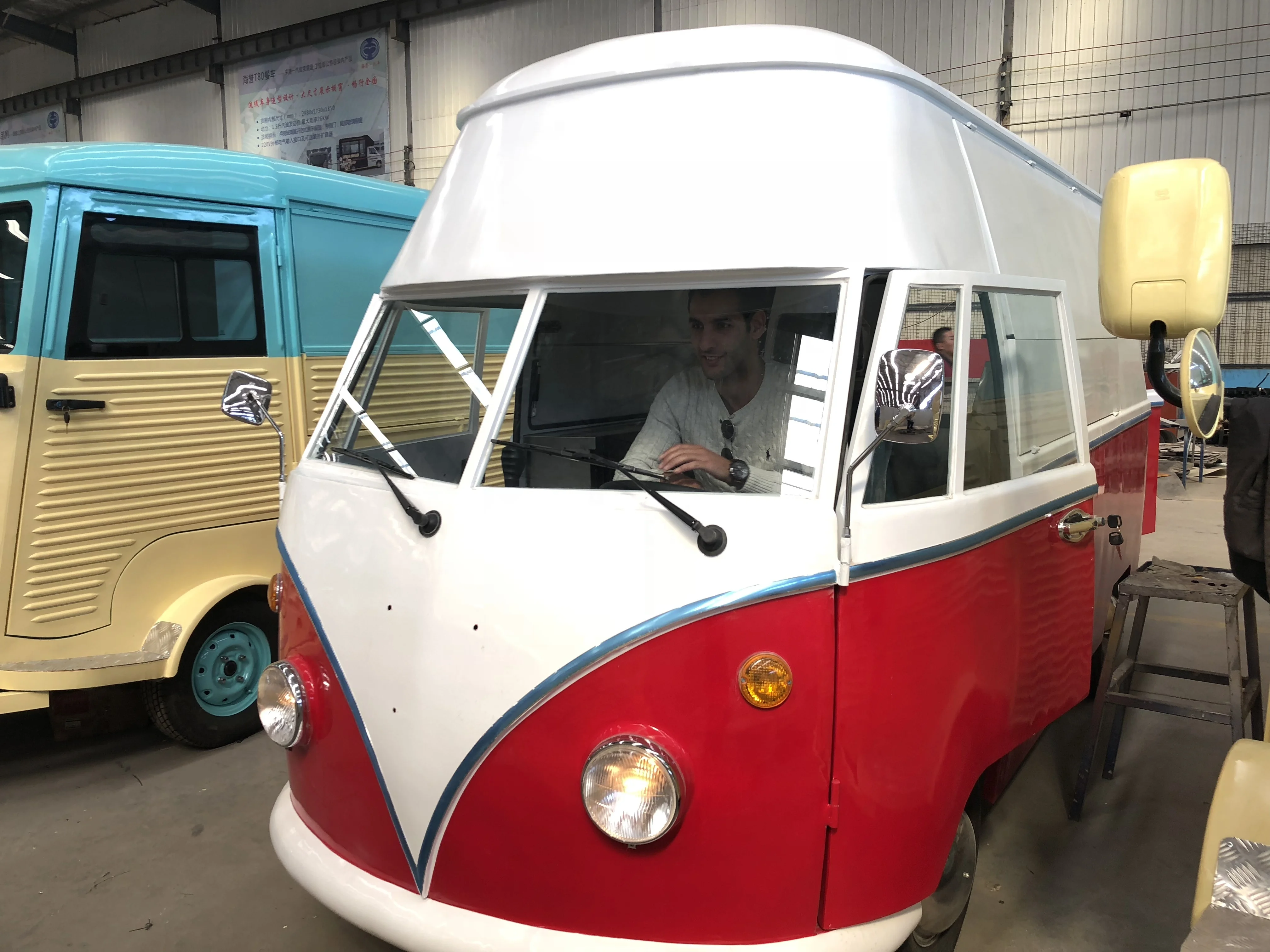 
Vintage food truck with snack machines camping trailer for ice cream coffee shop used cars for sale 