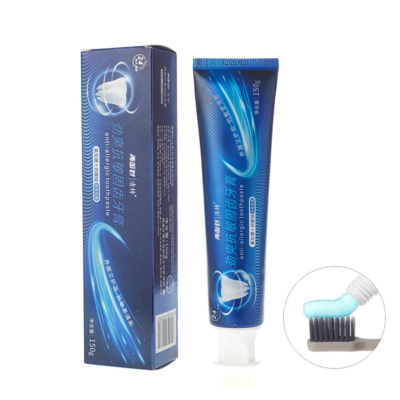 Custom Brands High Quality 150g Double Anti Allergic Fresh Breath Gel Toothpaste Supplier