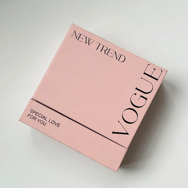 Fashion nail packaging box spot logo hot gold earrings necklace jewelry storage display drawer box