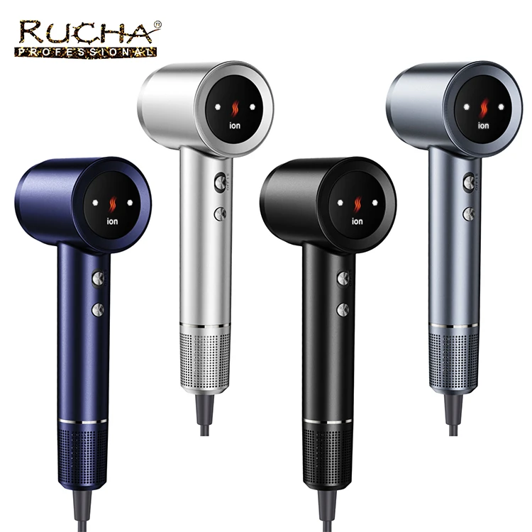 Custom Hair Dryer Professional Salon 110000rpm Ionic Hair Dryer LCD Display Bldc Hair Dryer