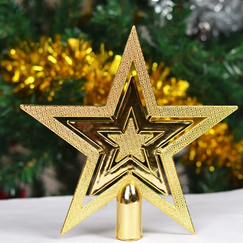 HU-276 Cheap Christmas Tree Topper Star for Xmas Decorations Holiday Seasonal Decor