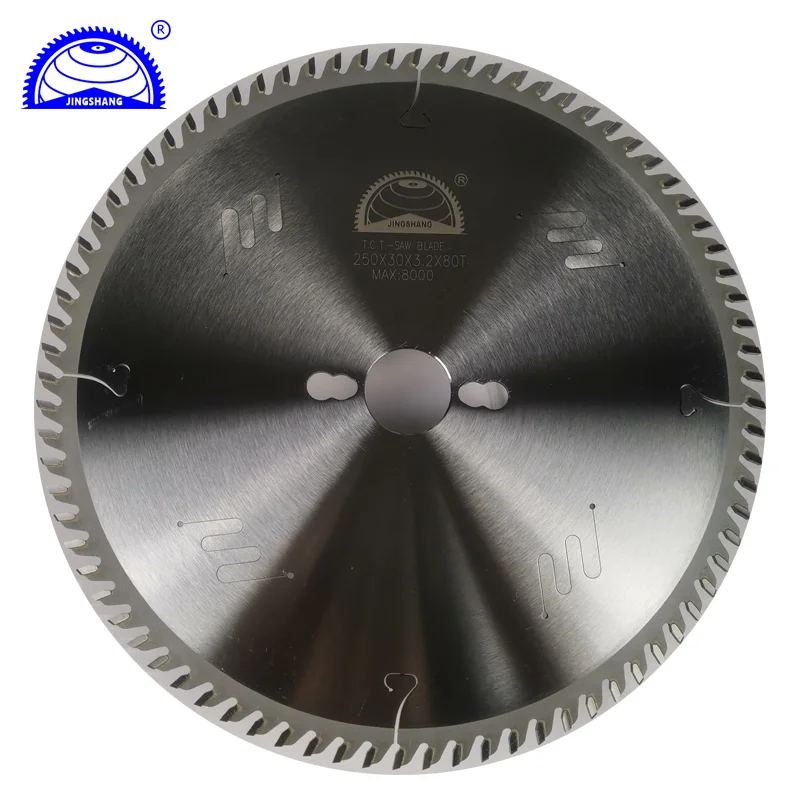 No burr 250mm 10 inch reciprocating circular aluminum TP type saw blade for wooden cutting
