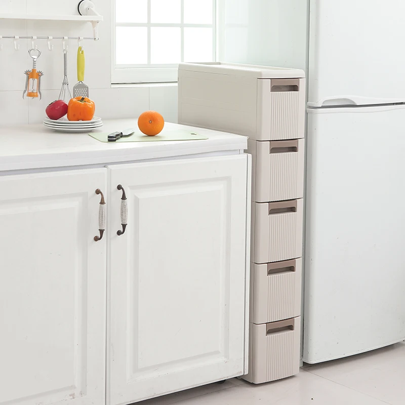 18*45*100cm plastic drawer storage side cabinet with 5 drawers
