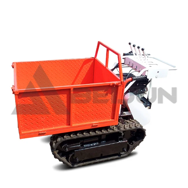 Powerful 2ton self-Loading all terrain diesel steel crawler rubber crawler transporter track Dumper cheap price for sale