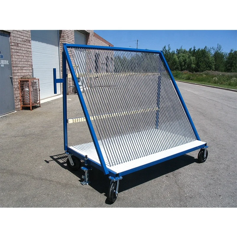 Glass harp rack for transportation insulating glass sheet vertical sorting cart glass transport rack