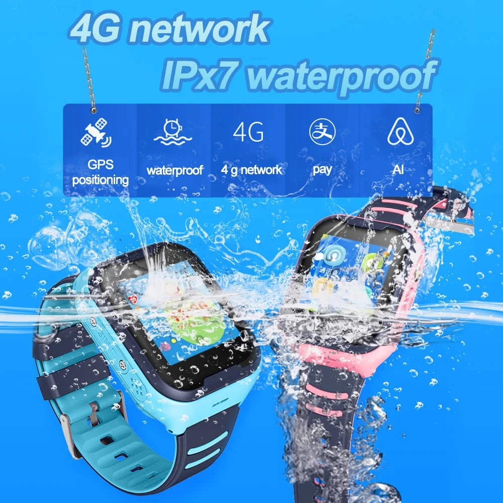 IP67 Waterproof A36E Smart watch 4G Remote Camera GPS WIFI Kids Children Wristwatch SOS Video Call Smart watch