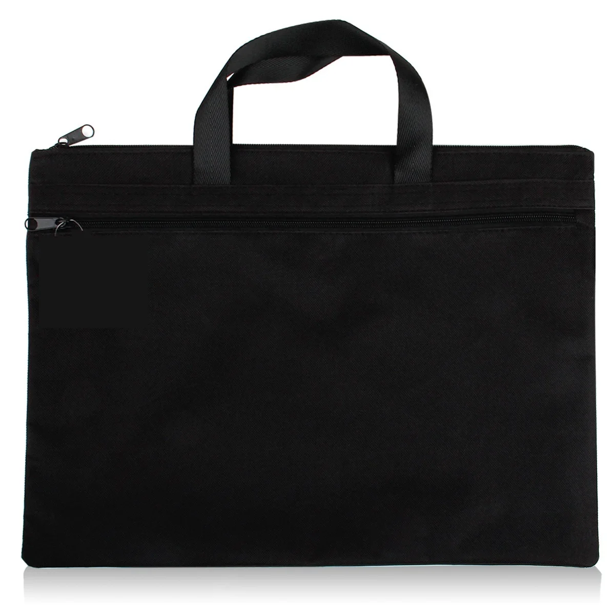 Portable Double Layer File Folder Zipper 600D Polyester Filing Holder Computer Paper A4 Document Bags