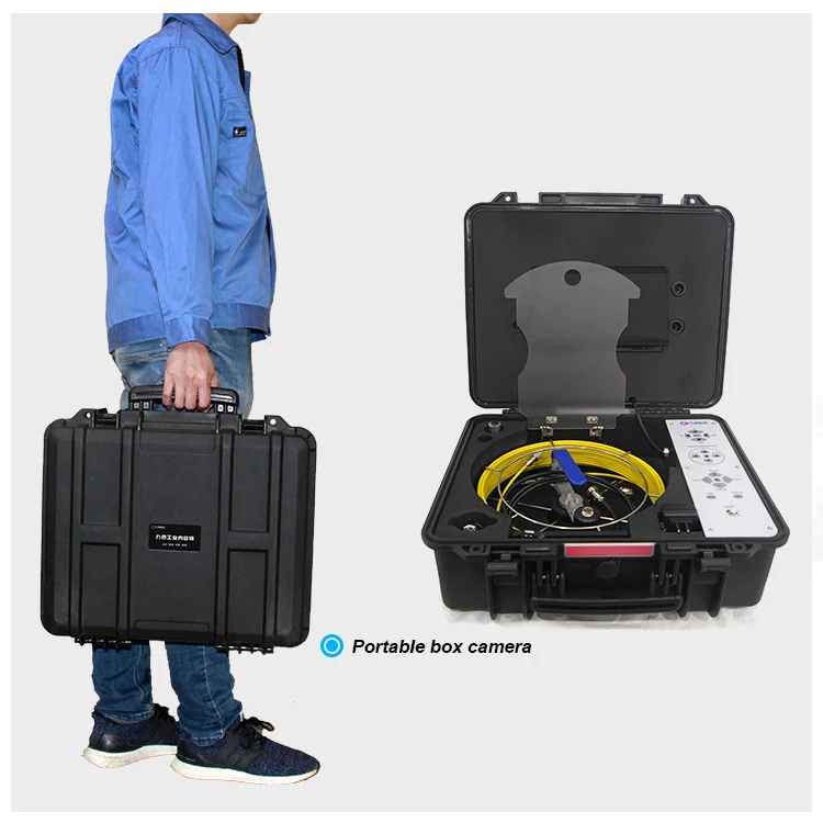 Manufacture Direct Sale 10M HD Screen  High Compatibility Push Rod Inspection Borescope endoscope Camera All In One Case