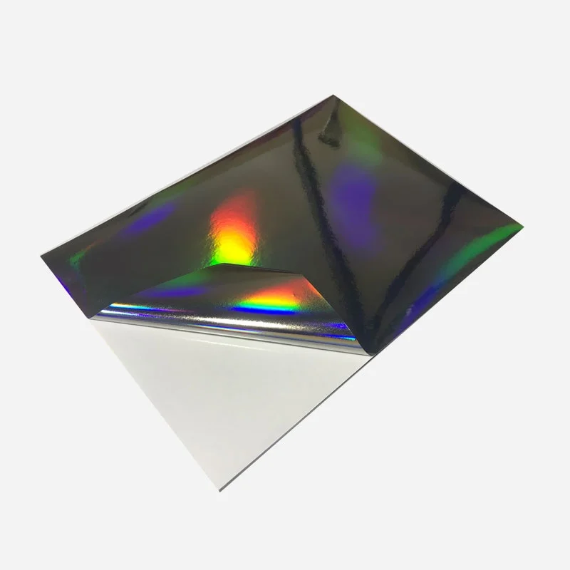 Custom Size Printed Waterproof Removable A3 Self Adhesive Holographic Film PET Sticker