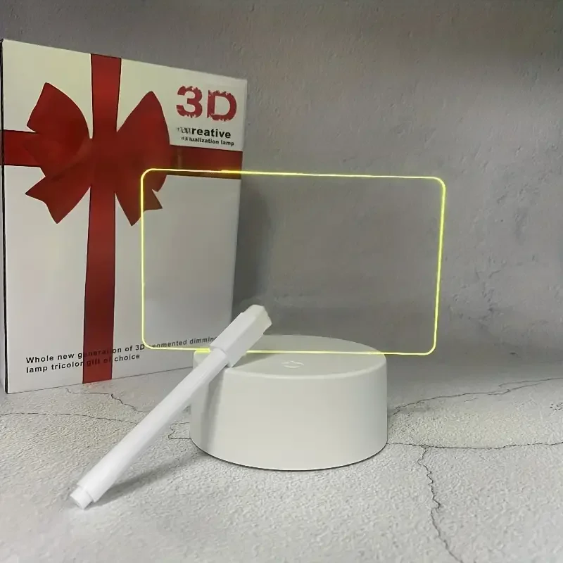 Поступление 3d светодиодных ламп основания для иллюзий один кусок управляемый креативный Декор затемняемый