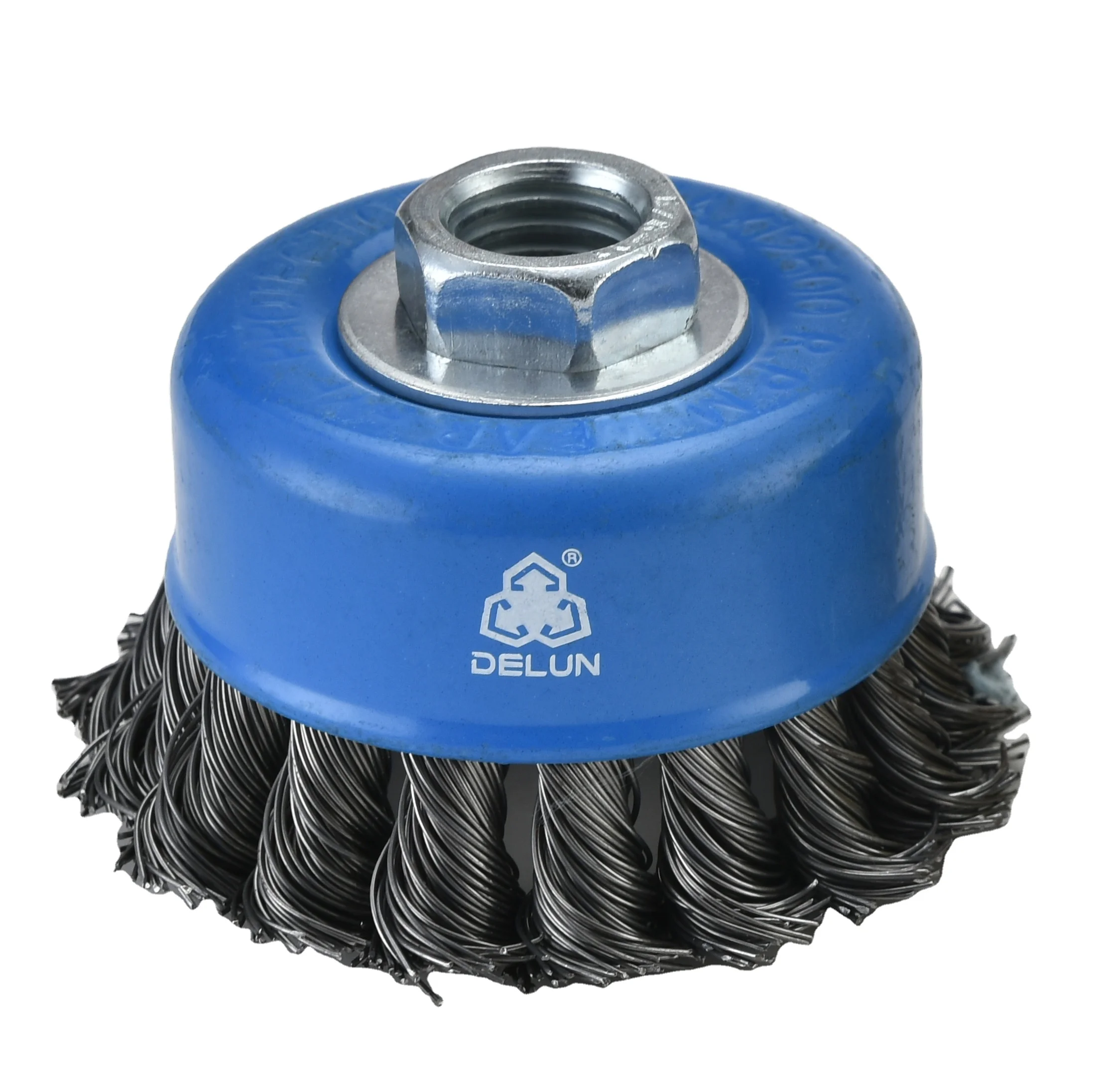 3INCH wire wheel brush grinder 75mm steel twisted knot steel wire brush drill for rust for angle grinder