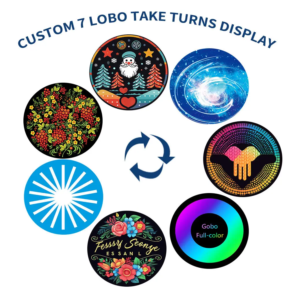 Крытый проектор Gobo LVD/ISO/CE 60 Вт/90 Вт/110 Вт/160 Вт/200 Вт/300 Вт/600 Вт светодиодный 7 GOBO DMX512