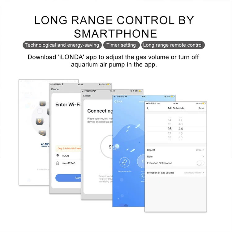 
Aquarium Fish Tank air pump controller Long Range Control Oxygenation Gas Volume Controller 