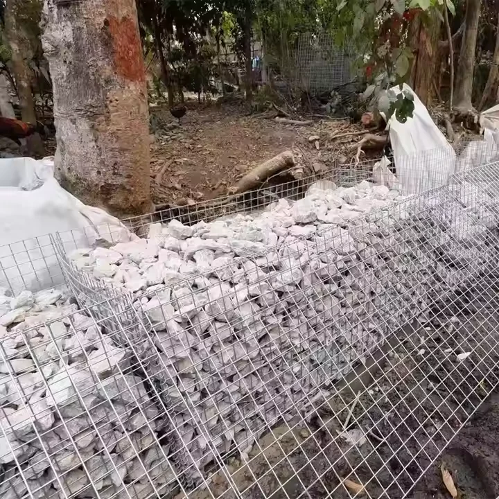 Easy Installation Galvanized Galfan Welded Gabion Box Retaining Wall with Quick Punching Service