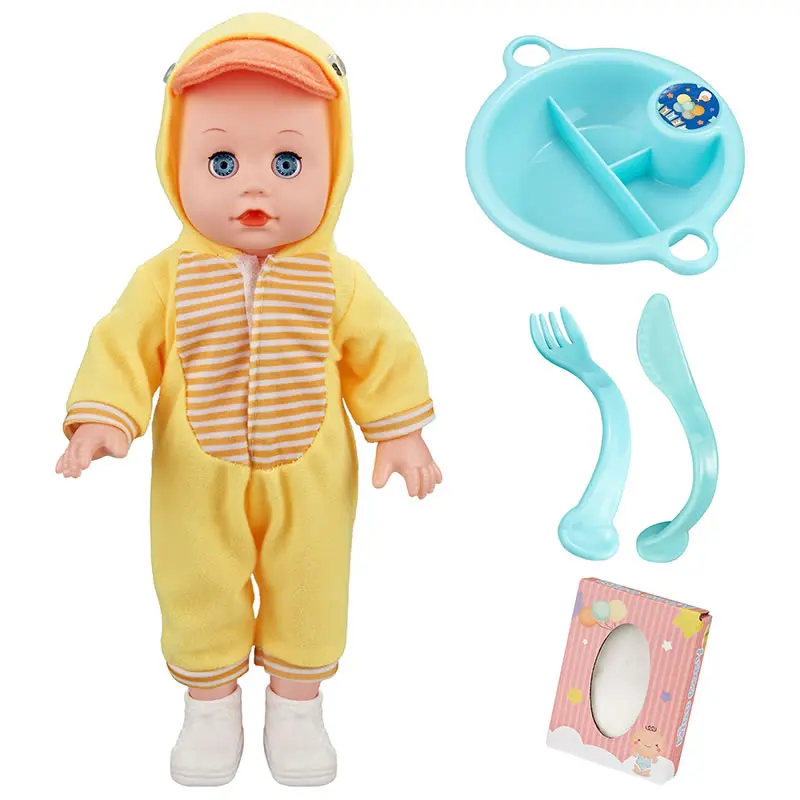 Hot Selling Eco-friendly 35cm New Born Soft Vinyl Plastic Reborn Dolls Kits Lovely Bareheaded Boy for Kids and Babies