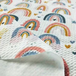 Нет минимального заказа, ткань с цифровой печатью, трикотажная полиэфирная ткань для банта