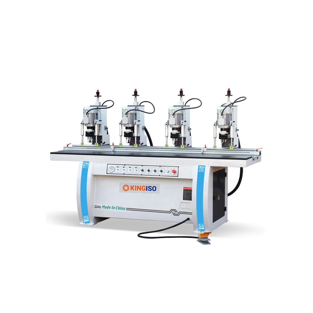 KINGISO Woodworking Furniture Making Machine Drilling Machine Four Head Hinge Drill Hinge Drill Machine