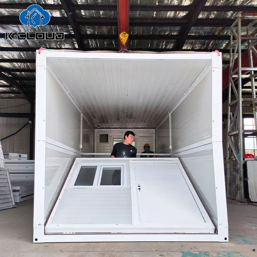 Ready To Ship Light Steel Container Anti-Seismic Foldable House Philippines Stackable Modular Home Warehouse