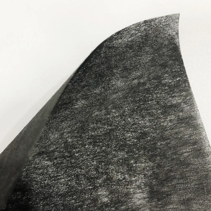 Ultrathin Activated Carbon Fiber Cloth Black Non-woven Fabric With Good Air Permeability For Gas Disposal