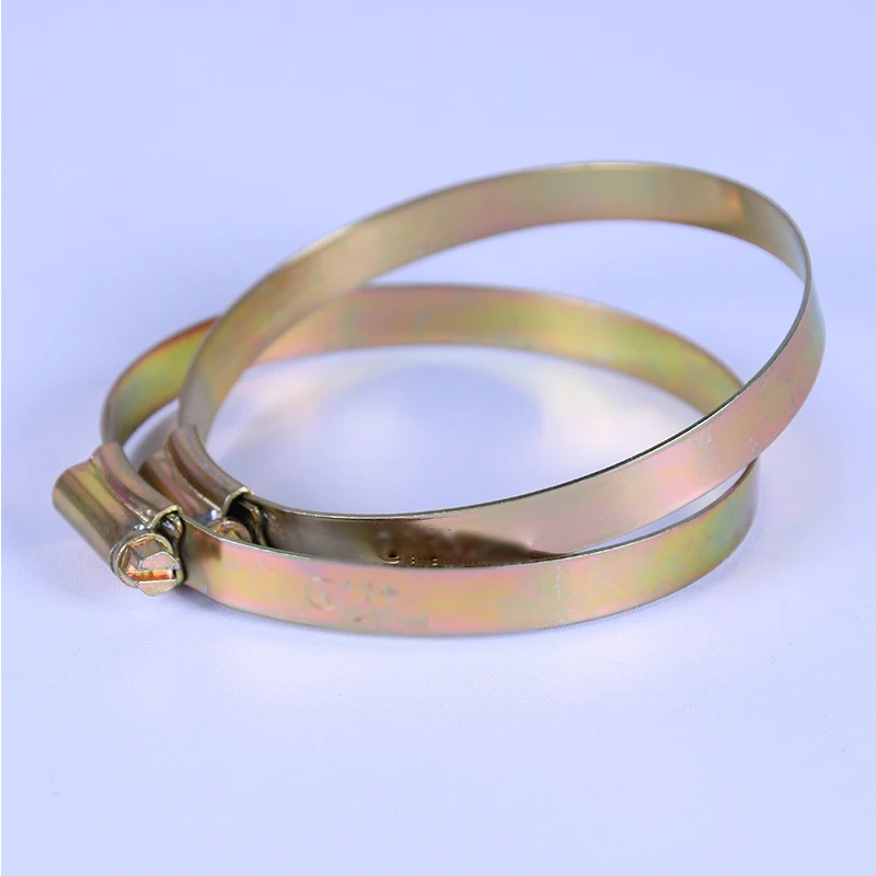 HC-18 Customizable British Style Galvanized Steel Hose Clamp Custom Screw with OEM Support