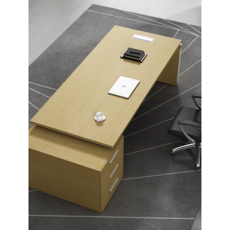 Bermo Brand Modern Simple Triple-motor Height-adjustable Office Executive Desk Office Furniture Lifting Manager Boss Table