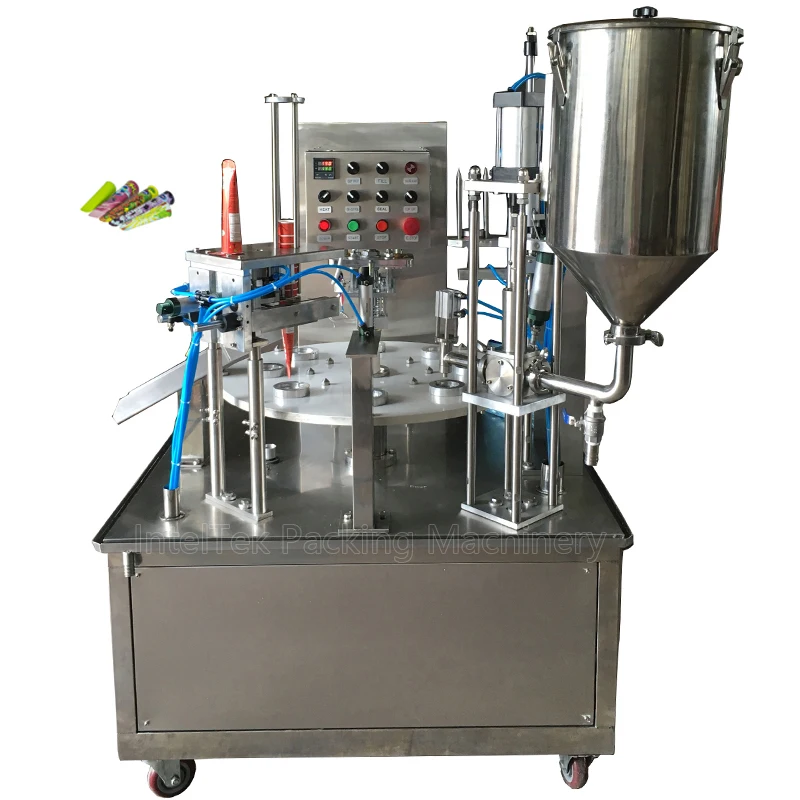 Calippo Ice Cream Pop Paper Tube Filling And Sealing Machine Automatic Calippo Ice Lolly Making Packing Machine