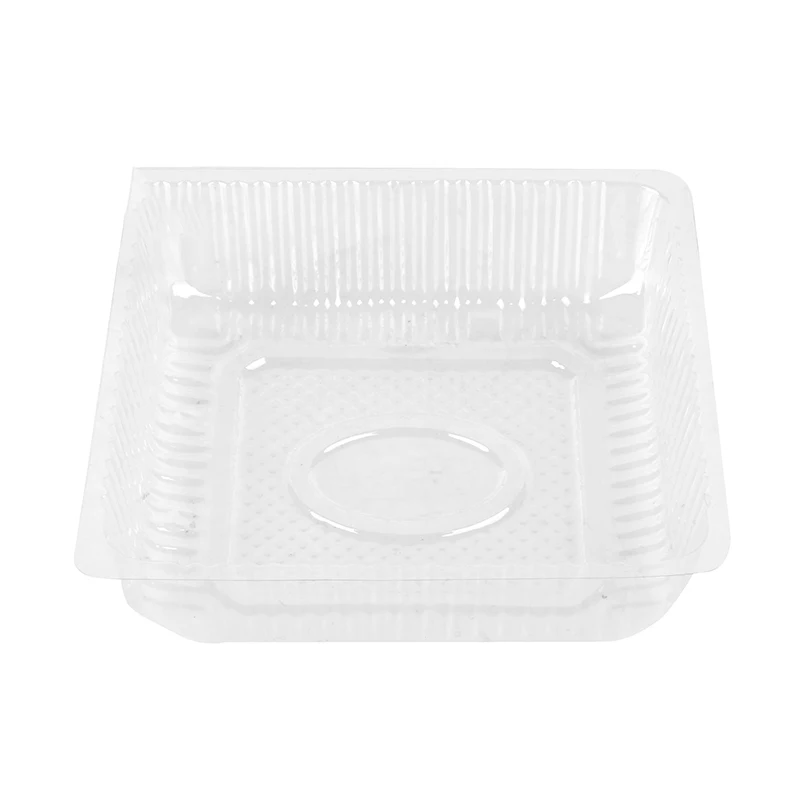 
CUSTOM FREE Rectangle Blister Clear PET Material Disposable Plastic Fresh-cut Fruit Tray 