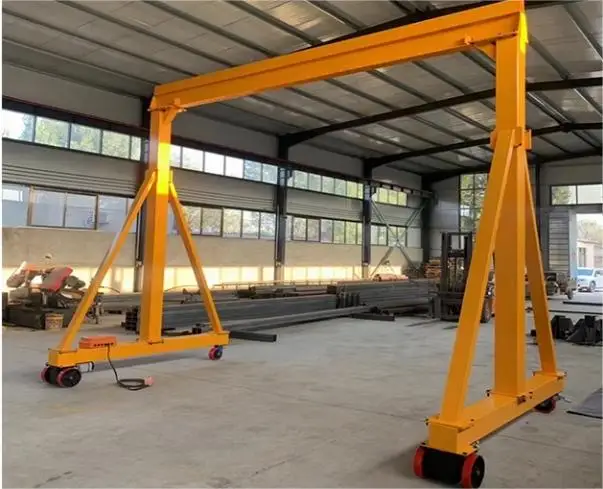 360 degree rotate  3 ton 5ton gantry crane electric light railess portable mobile gantry crane