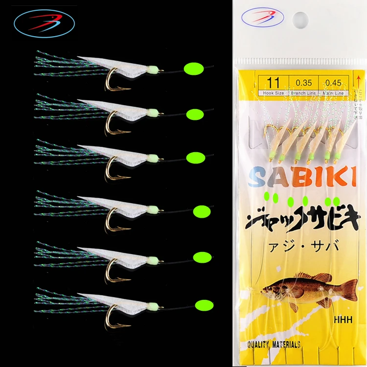 Complete production line wholesale sabiki fishing rig hooks