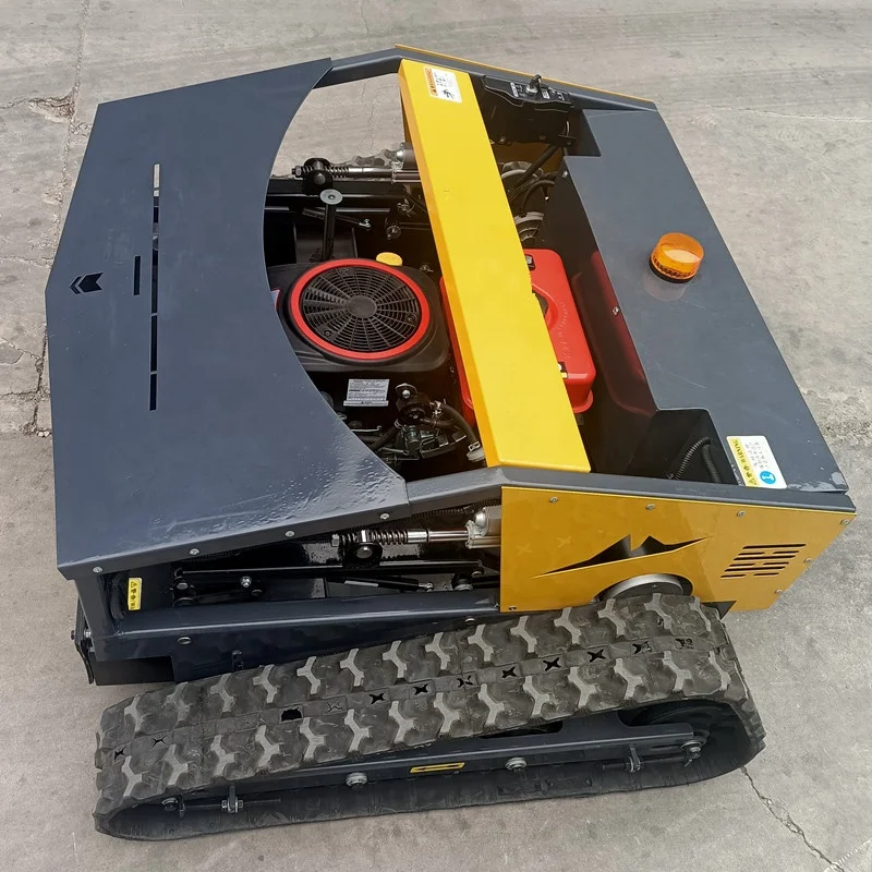 Rubber Tracked Robot Petrol Self-propelled Remote Control Mower CE Approved