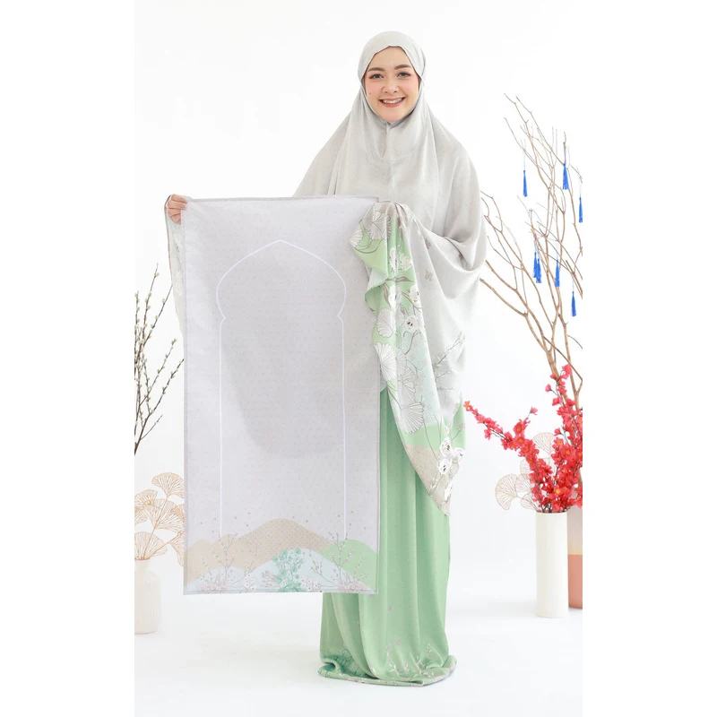 Hot selling Arabic abaya muslim dresses dubai 2 piece set high quality nida prayer abaya for women Modest Khimar Hijab Abaya