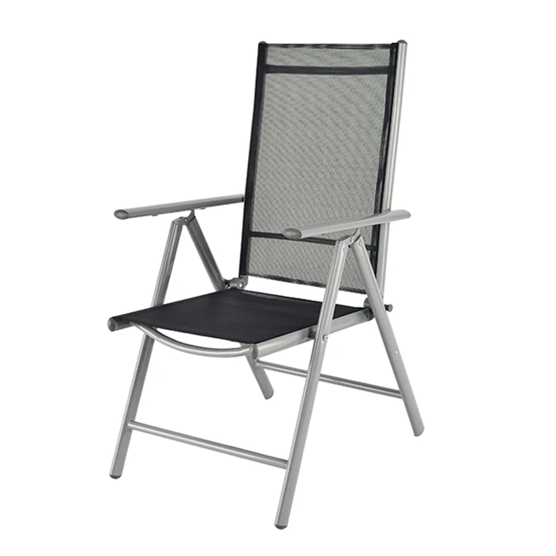 
Wholesale Folding Aluminium Textline Adjustable Easy Store 7 Position Outdoor Chairs 
