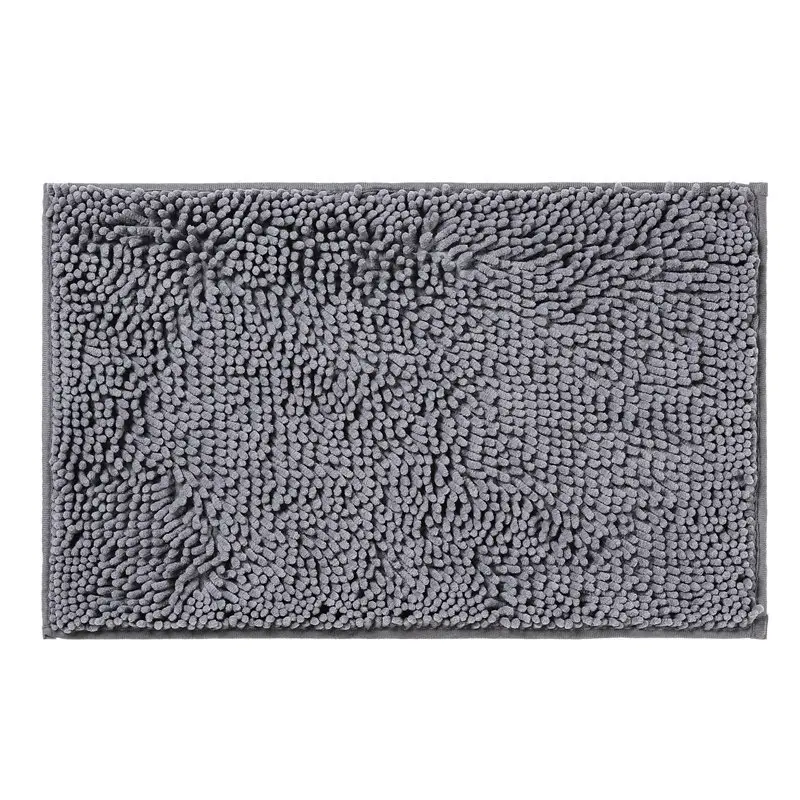 Chenille Floor Mat Bathroom Three-piece Set Absorbent Shag Carpet Bathroom Bathroom Floor Mat