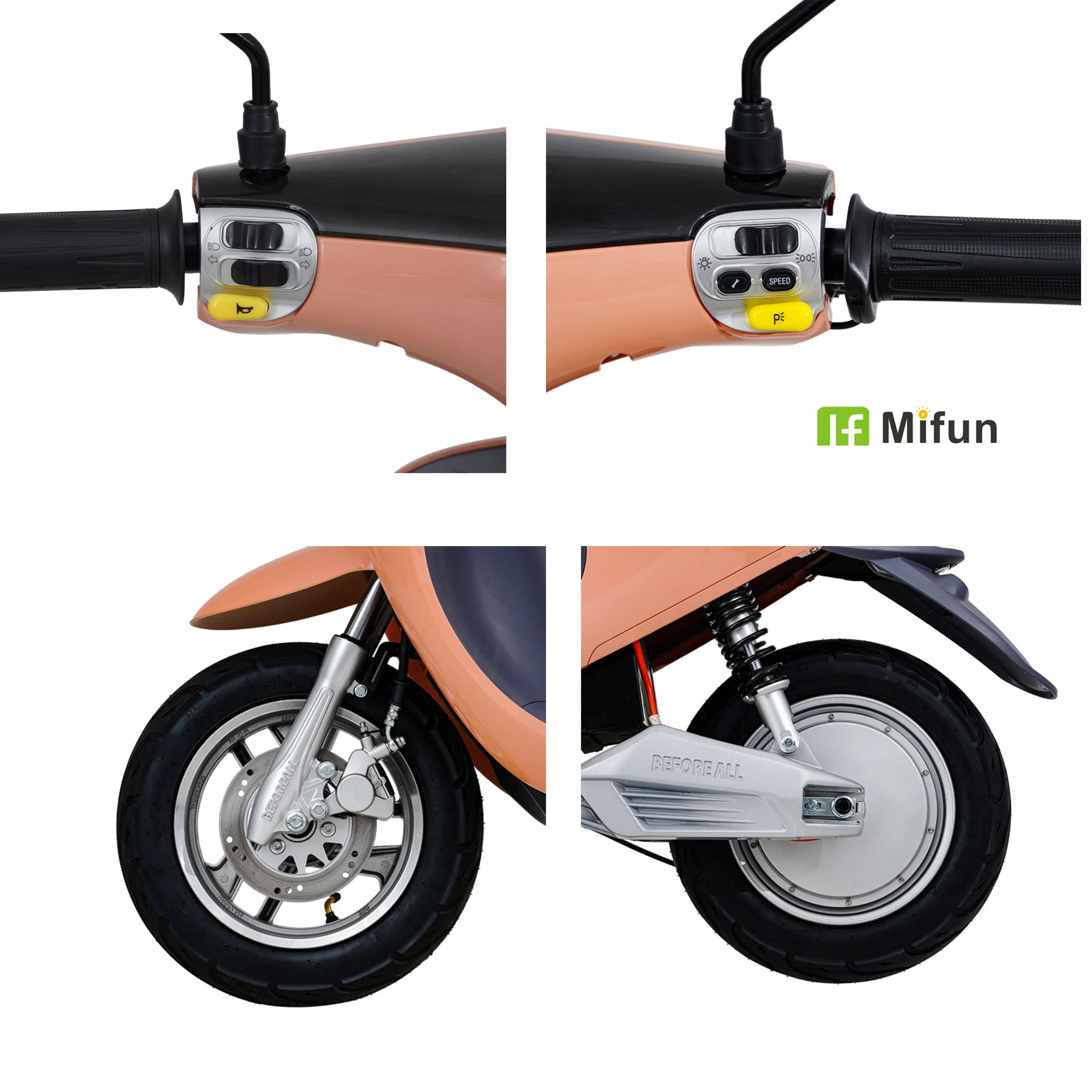 China mew design popular 1000W city coco safety motorcycle electric scooter for adults