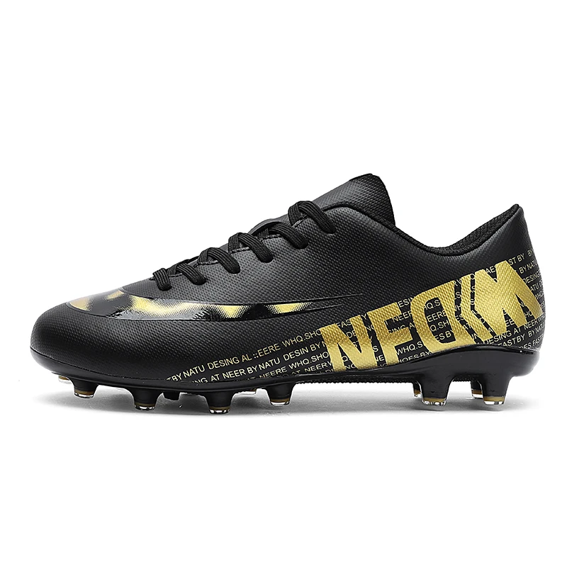 High quality sport shoes football boots drop shipping HG spikes low ankle cleats black shoes branded shoes