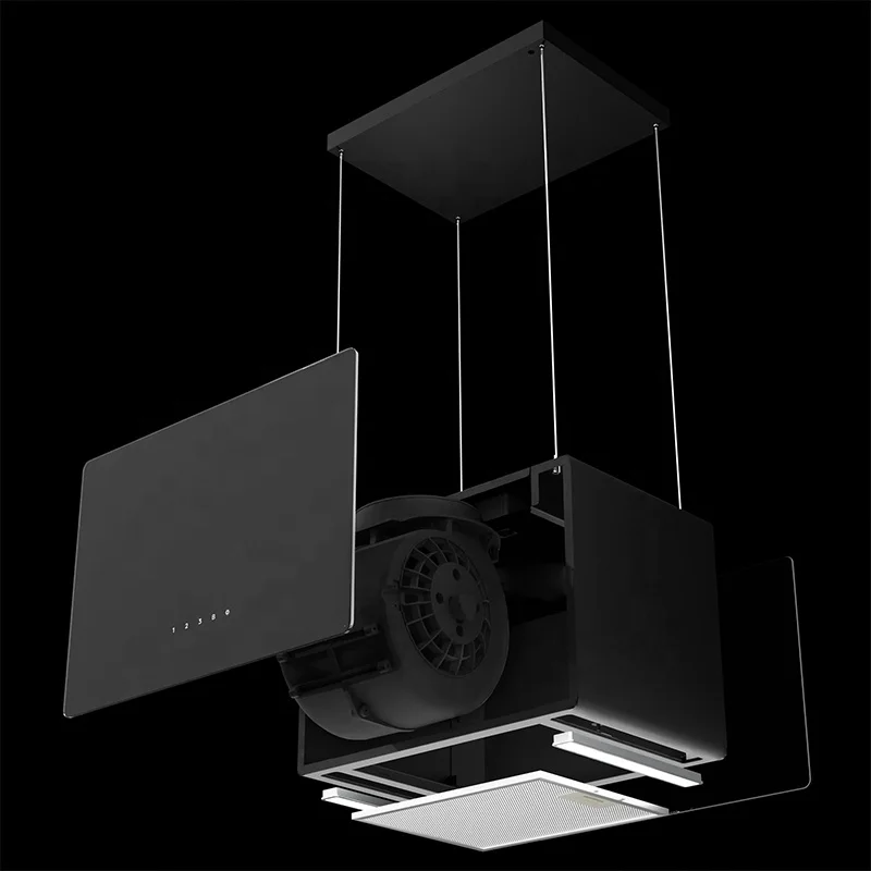 Island Mount DUCTLESS Range Hood Contemporary Italian Smart Exhaust Hood