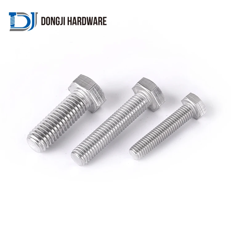 DONGJI Big Sale Din933 Hex Bolt M3 M7 M8 M10 Hex Bolt Stainless Steel Hex Nut And Bolt