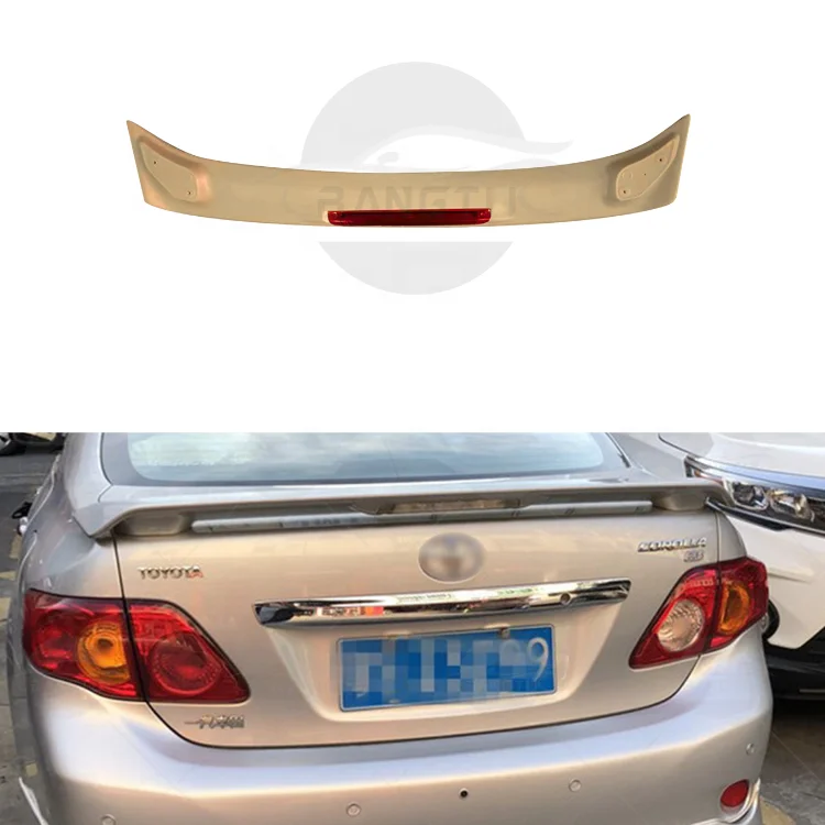 Factory Direct sale ABS Spoiler Plastic Carbon Fiber Rear Boot Spoiler For Toyota Corolla 2003 2004 2005
