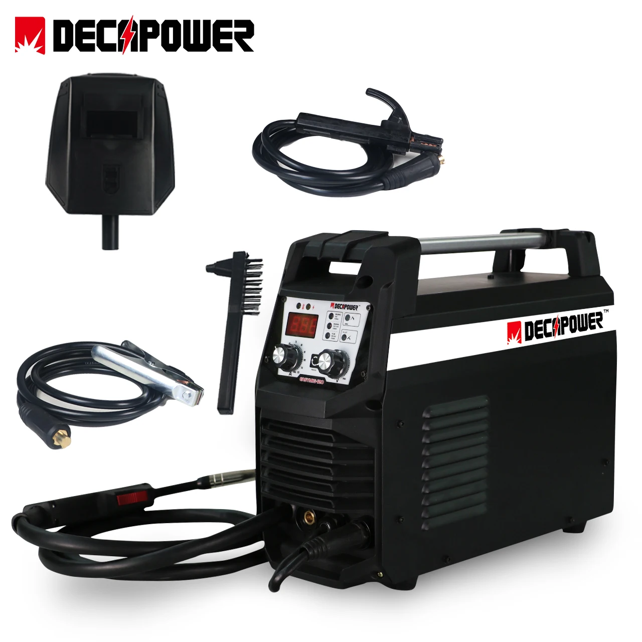 Decapower 110V 220V Mig Mma Tig Co2 Gasless 120A портативный Synergy инверторный Сварочный аппарат