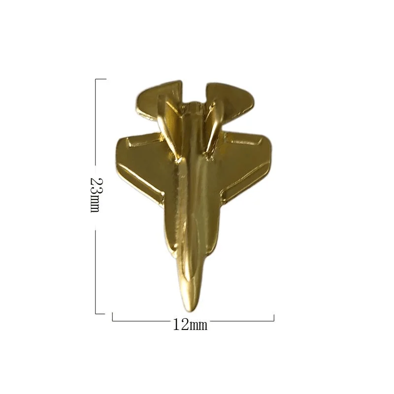 Promotional Custom 3D Gold Airplane Lapel Pin Metal Pin Badge