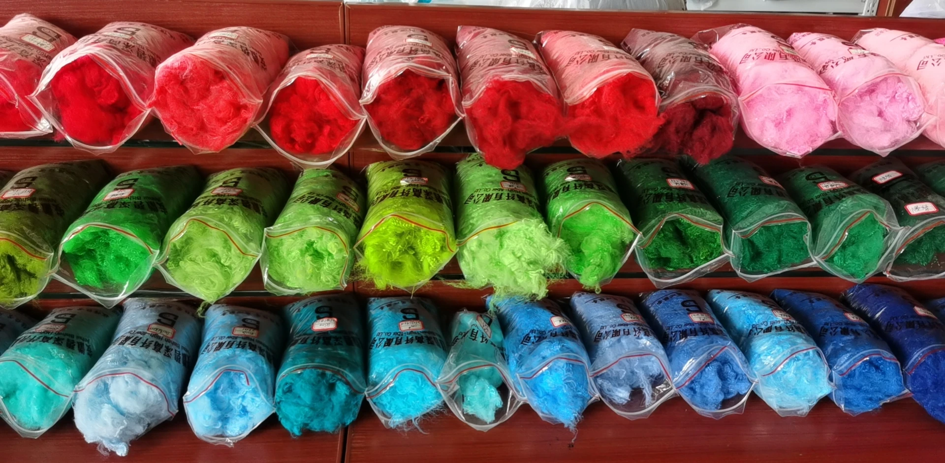 GRS certified Dope Dyed Polyester Staple Fibre PSF 1.5D *38MM