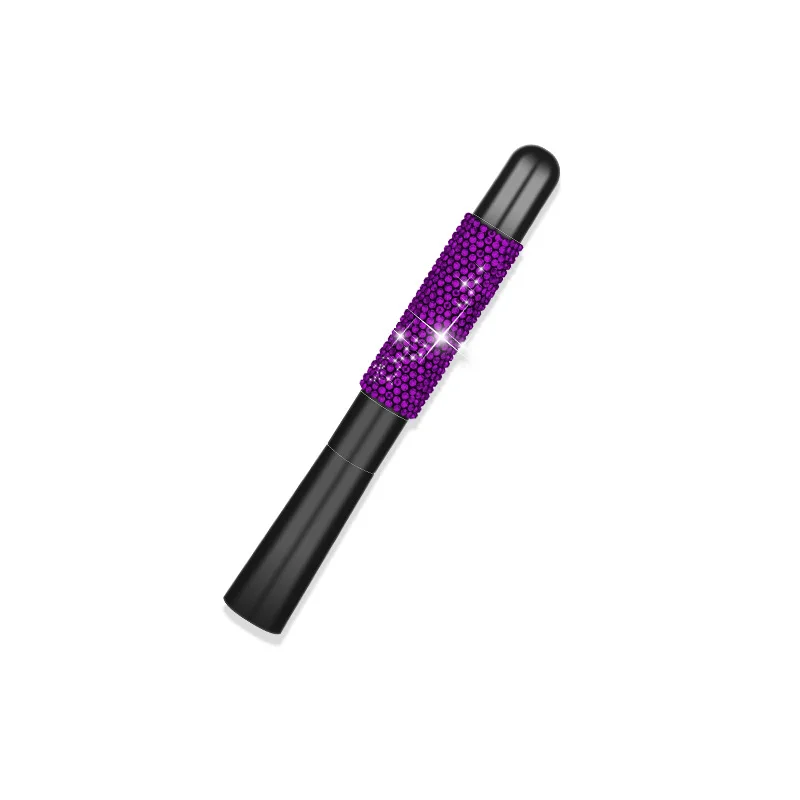 Bling Bling Crystal Auto Car Roof Antenna Decoration 12cm Wireless Aluminium Antenna with Signal for Universal Car