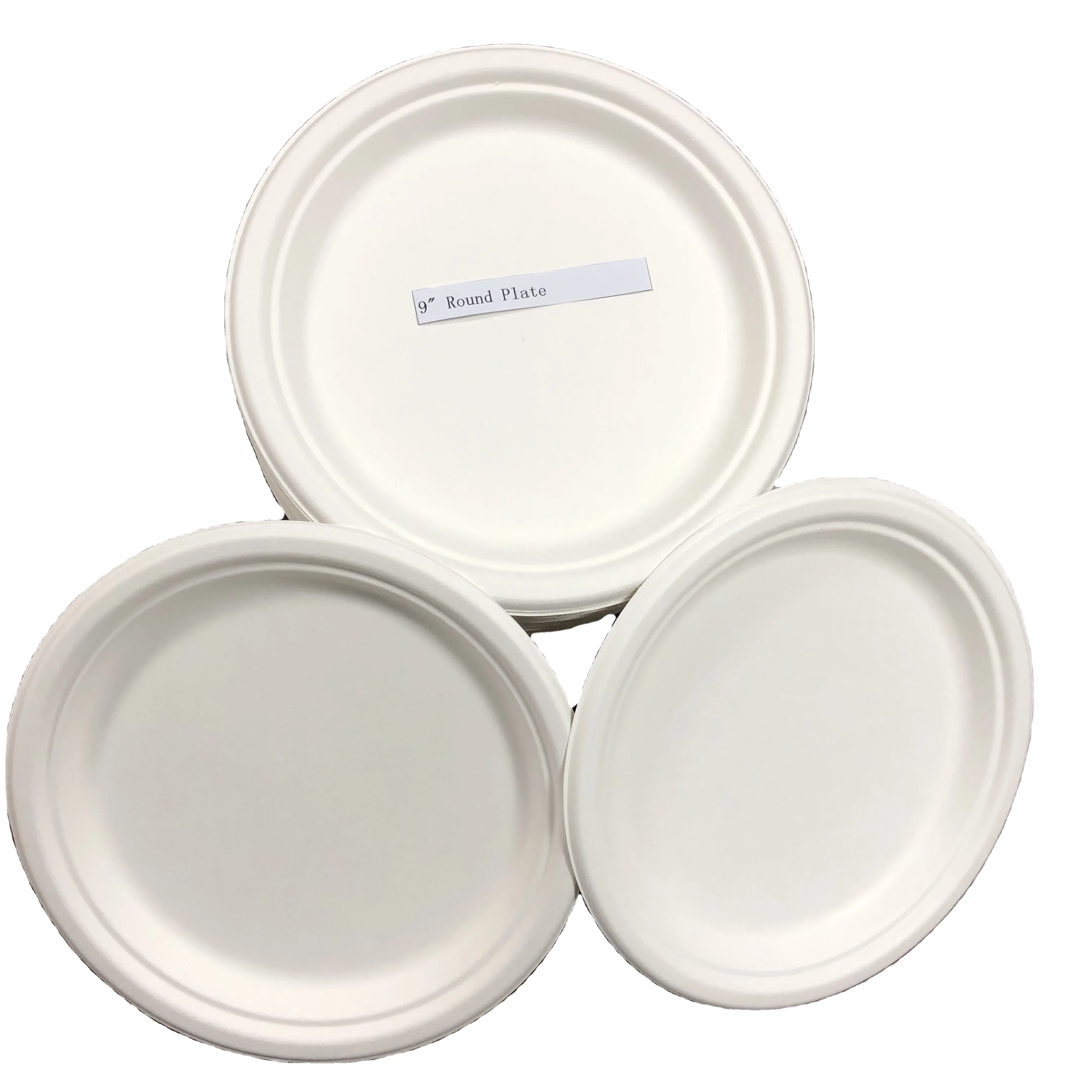 Eco friendly Biodegradable disposable natural compostable bamboo plates set tableware