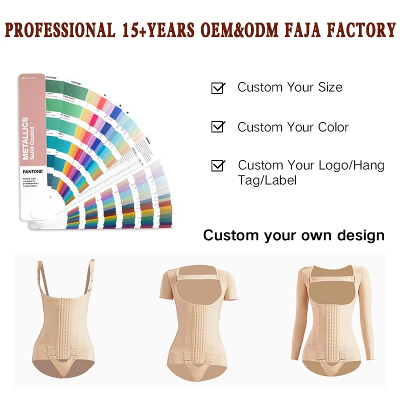 Women Bbl Liposuction Medical Compression Garment Tummy Control Lace Shapewear Columbian Post Op Surgery Curvy Faja Para Mujer