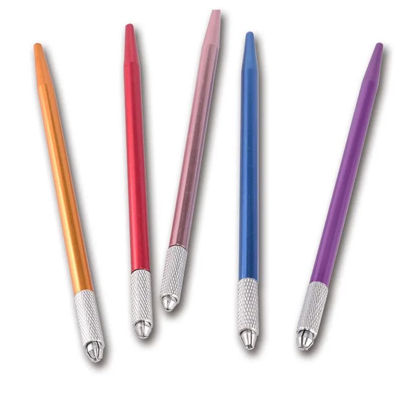 Tattoo Microblading Pen Manual Microblade Needle Holder Fog Eyebrow Tattoo Pen Handmade Embroidery Permanent Makeup Tool