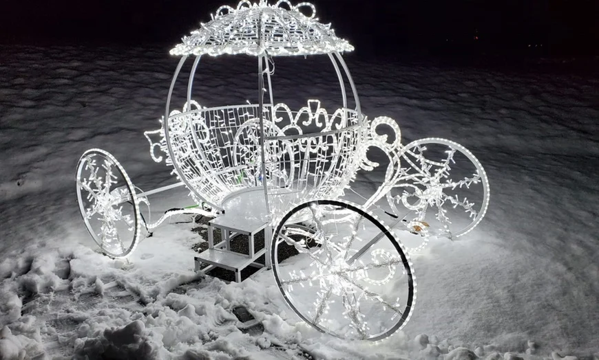 Christmas/Holiday/wedding lighted cinderella carriage